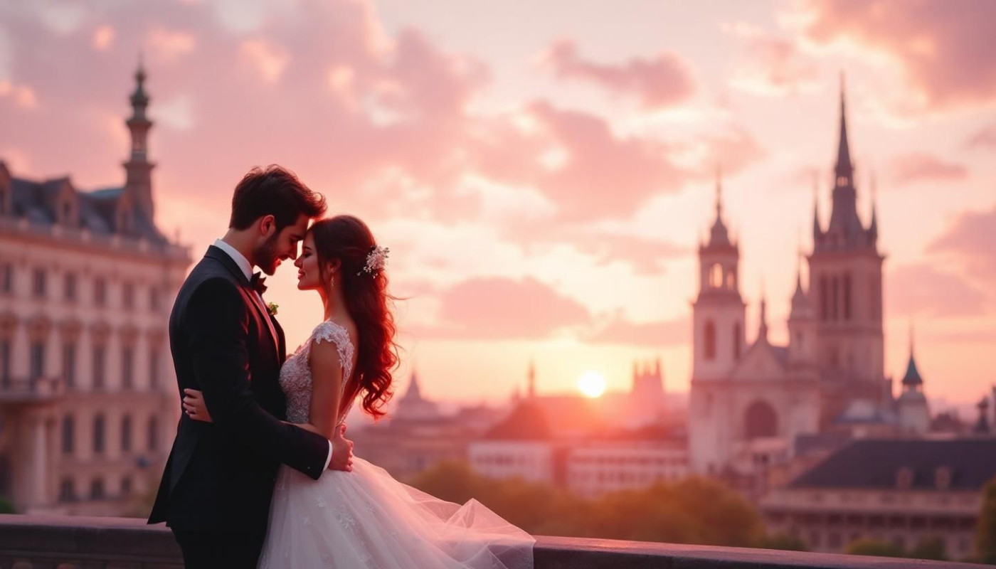 Europäische Reiseziele wie aus einem Film für den Valentinstag